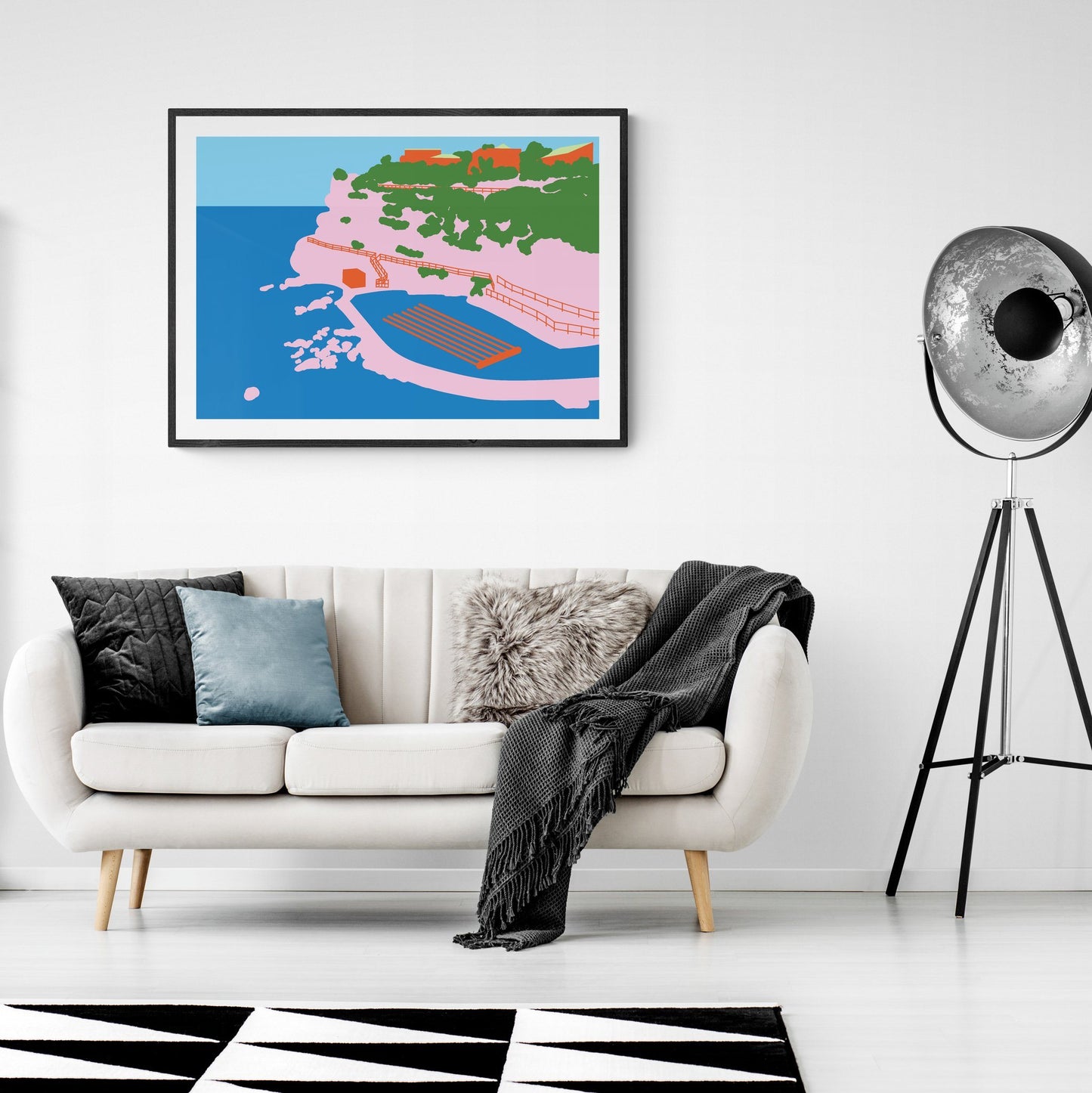 Bronte Beach Blues Art Print Unframed Art Print Atelier Arantes