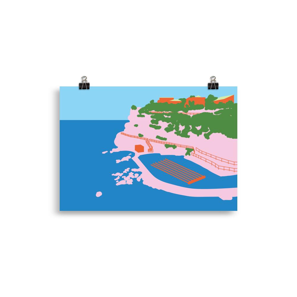 Bronte Beach Blues Art Print Unframed Art Print Atelier Arantes 21×30 cm