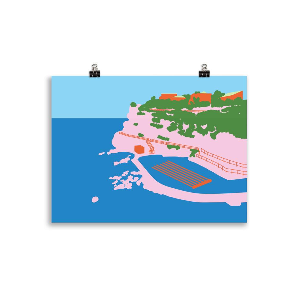 Bronte Beach Blues Art Print Unframed Art Print Atelier Arantes 30×40 cm