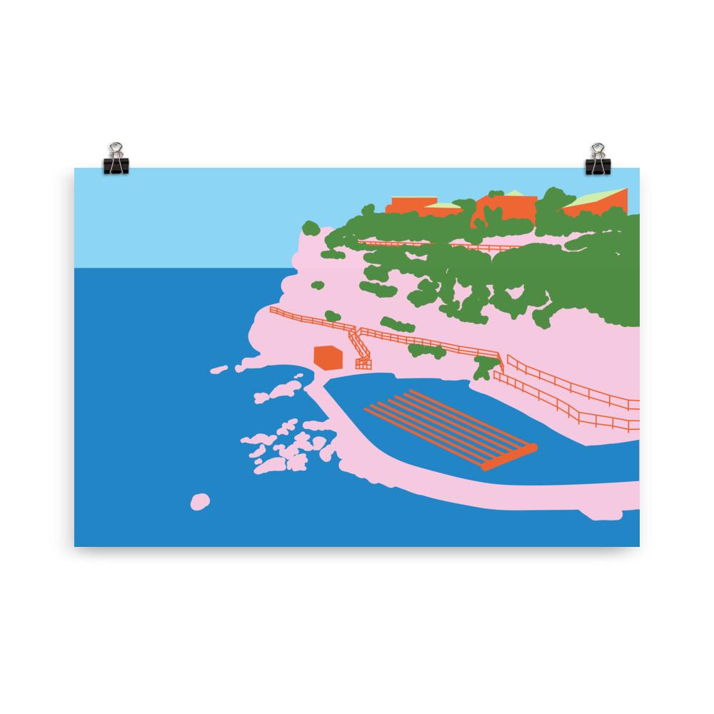 Bronte Beach Blues Art Print Unframed Art Print Atelier Arantes 61×91 cm
