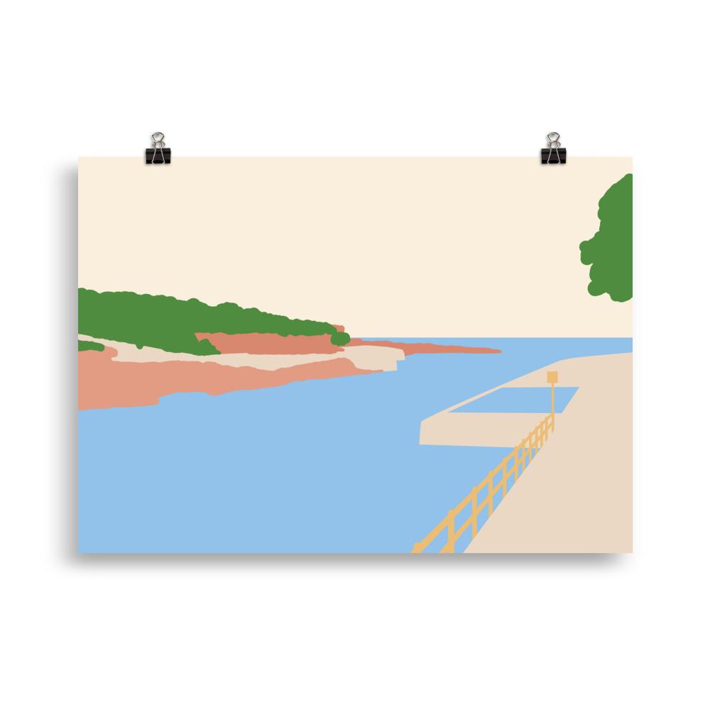 Clovelly Calm Art Print Unframed Art Print Atelier Arantes 50×70 cm