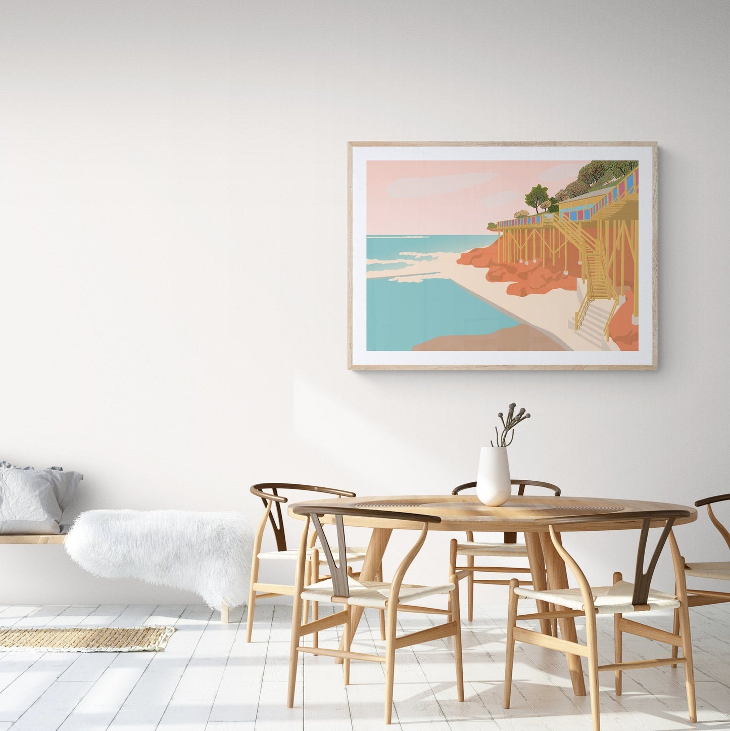 Wylie’s Baths Coogee Art Print Unframed Art Print Atelier Arantes