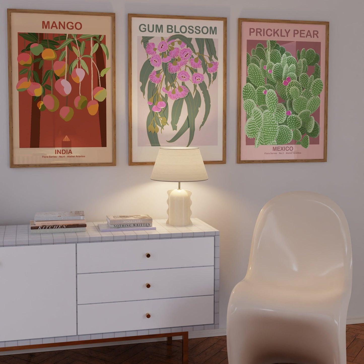 India Flora Series No. 4 Wall Art Print Unframed Art Print Atelier Arantes