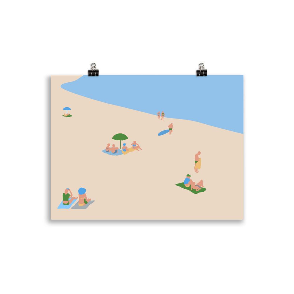 Lazy Sunday Summer Bondi Art Print Unframed Art Print Atelier Arantes 30×40 cm