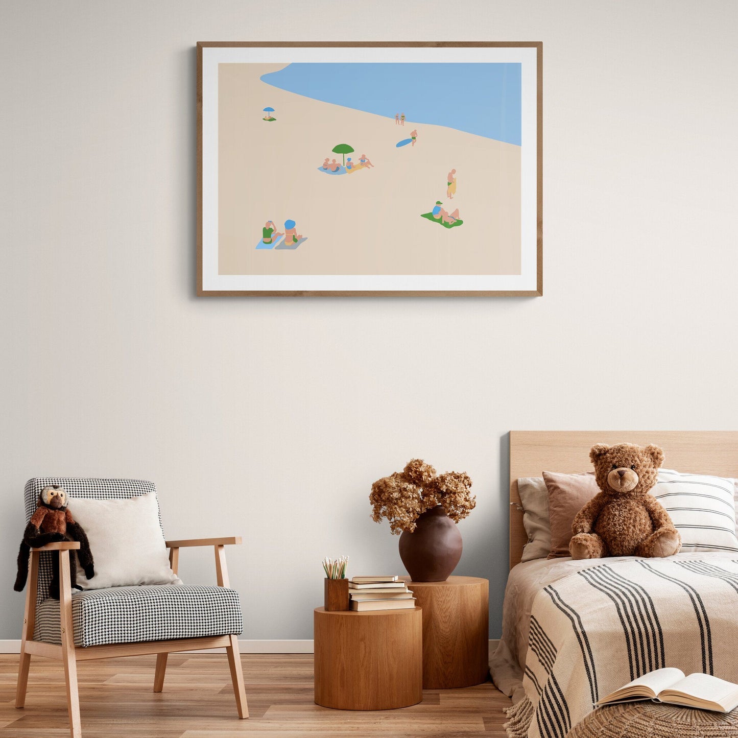Lazy Sunday Summer Bondi Art Print Unframed Art Print Atelier Arantes