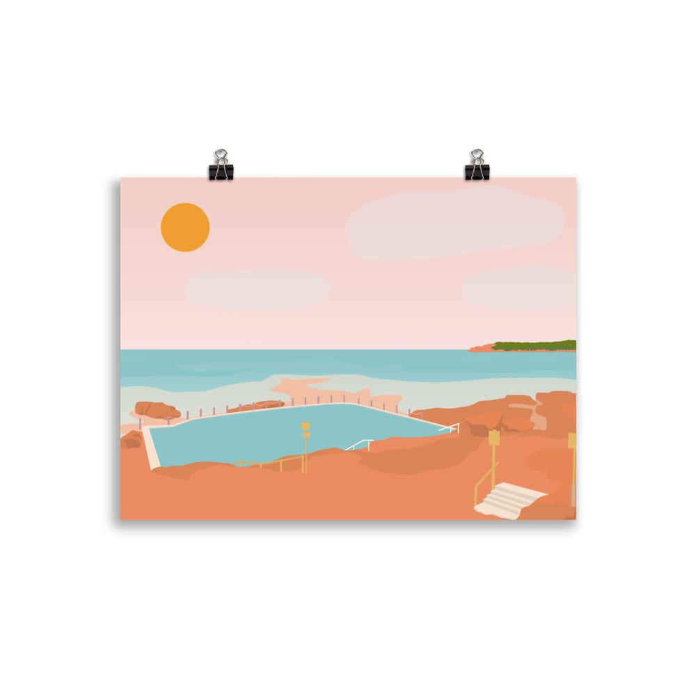 Mahon Rockpool Maroubra Art Print Unframed Art Print Atelier Arantes 30×40 cm