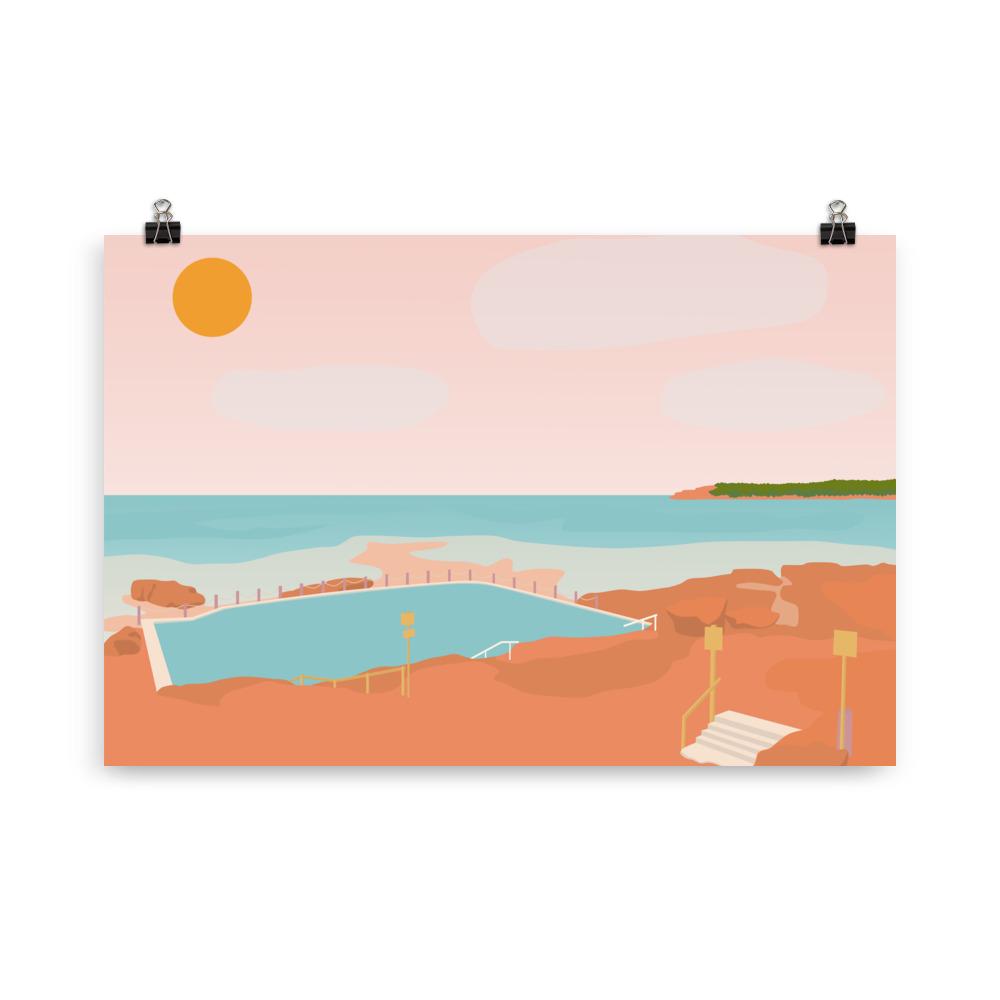 Mahon Rockpool Maroubra Art Print Unframed Art Print Atelier Arantes 61×91 cm