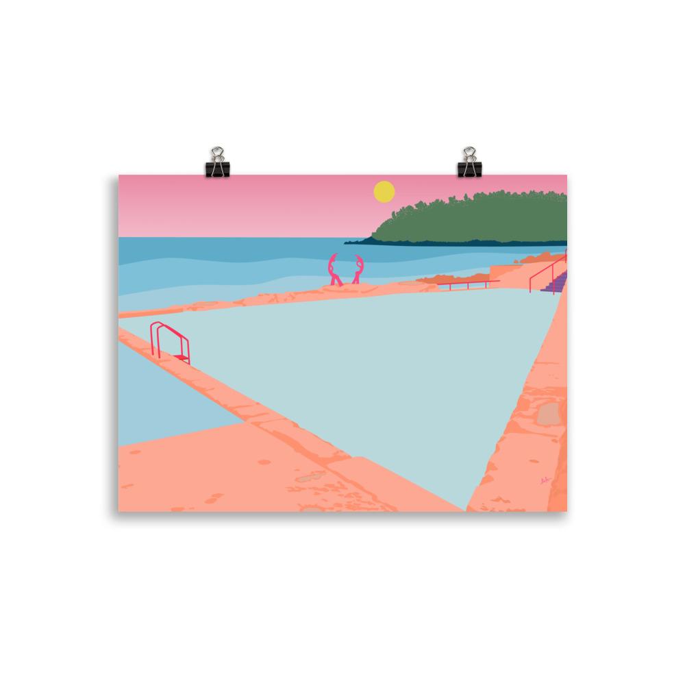 Manly Rockpool Art Print Unframed Art Print Atelier Arantes 30×40 cm