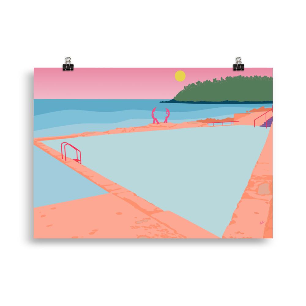 Manly Rockpool Art Print Unframed Art Print Atelier Arantes 50×70 cm