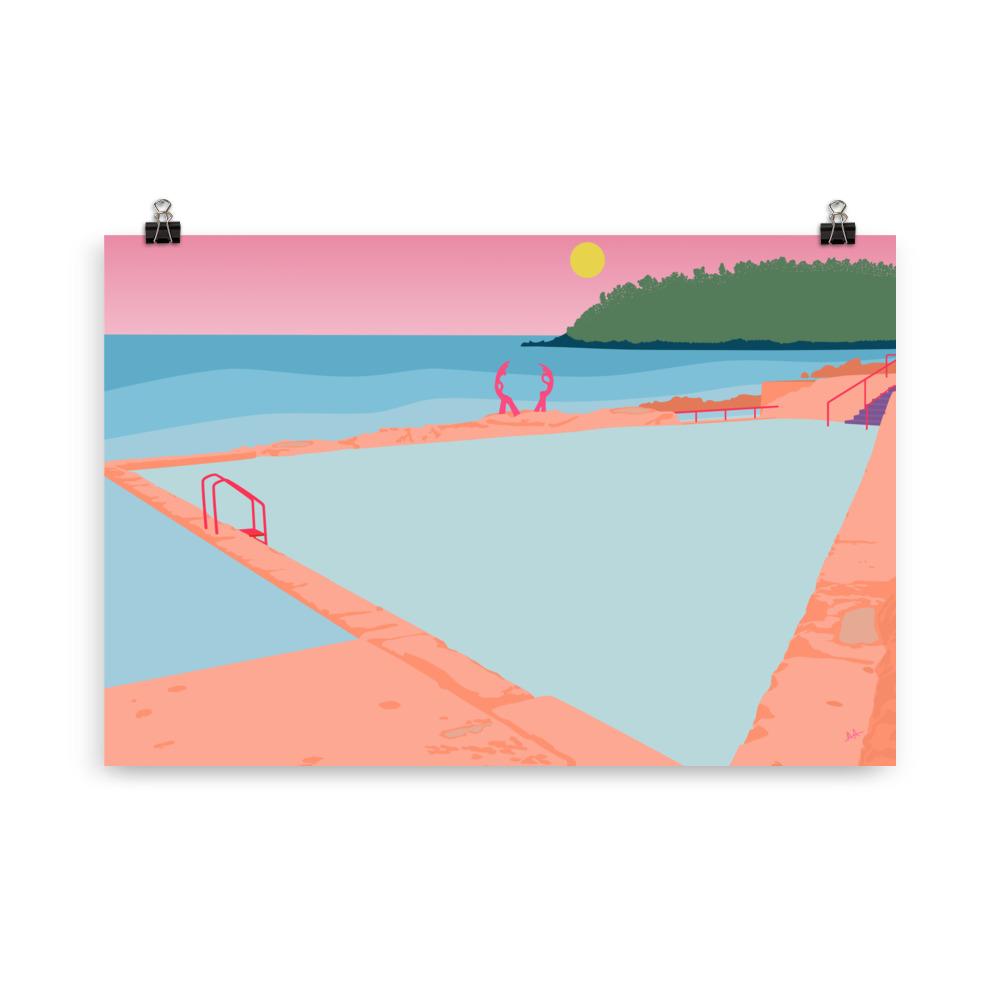 Manly Rockpool Art Print Unframed Art Print Atelier Arantes 61×91 cm