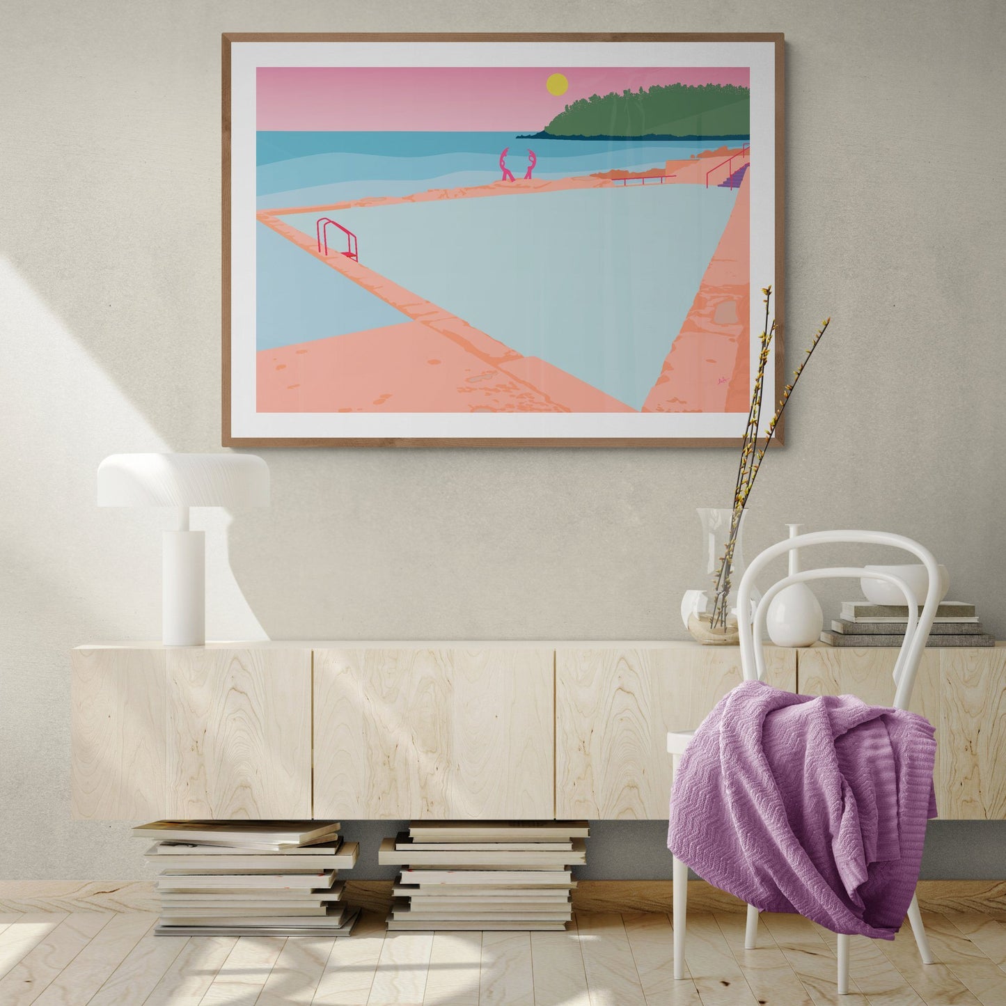 Manly Rockpool Art Print Unframed Art Print Atelier Arantes