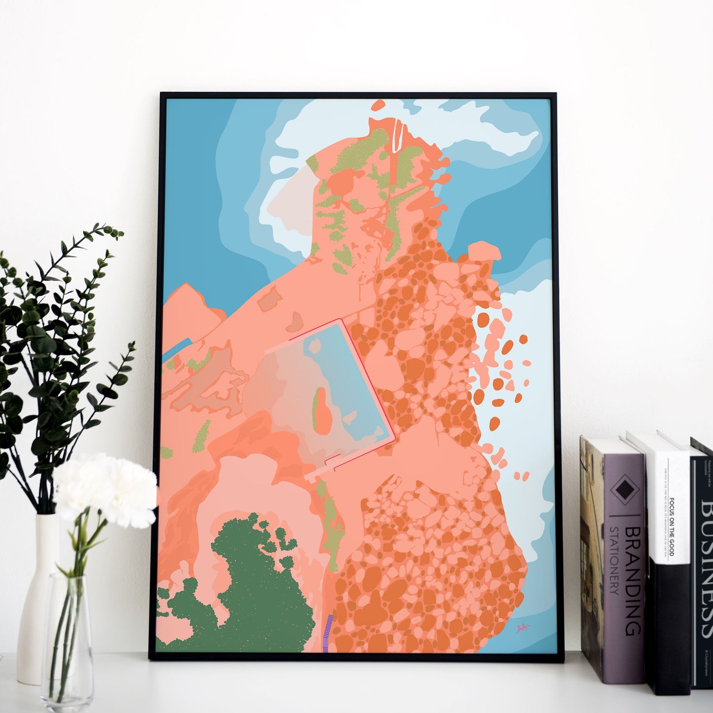 North Curl Curl Rockpool Art Print Unframed Art Print Atelier Arantes